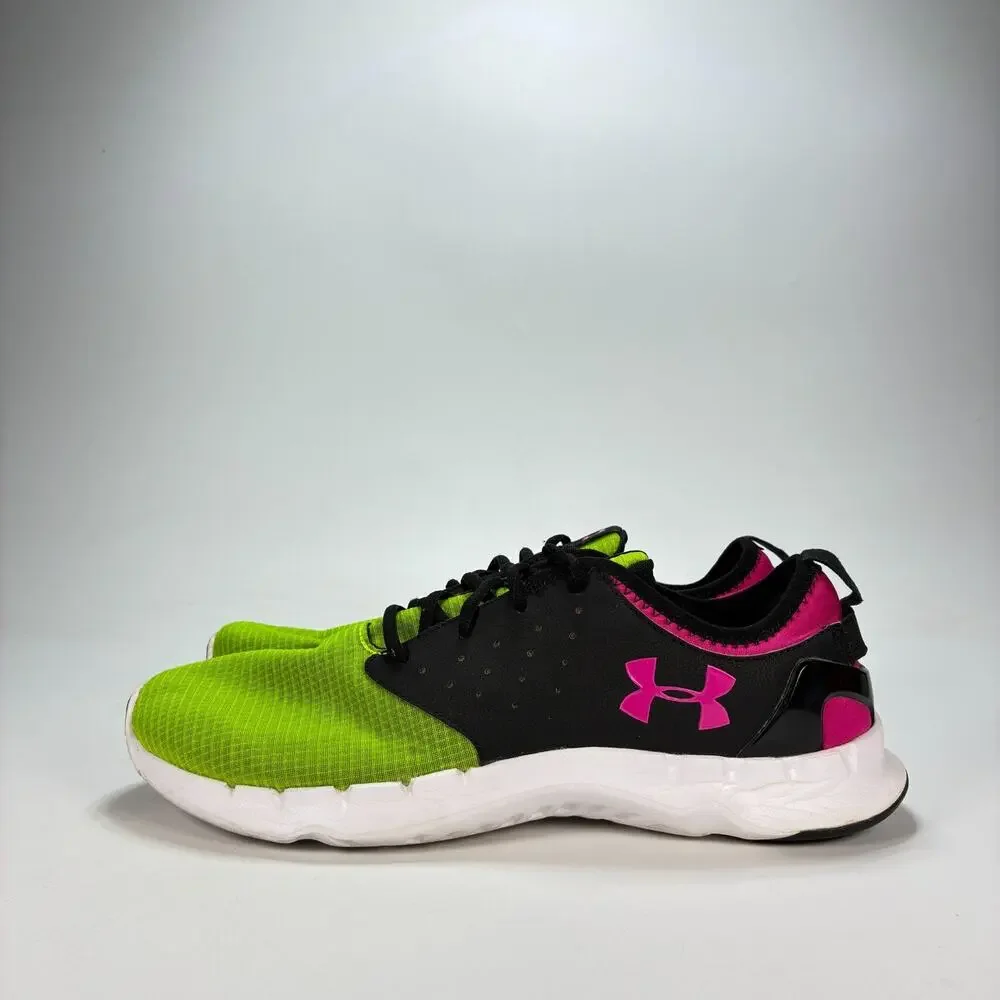 Under Armour Flow RN Twist Lime Green Black Pink Running Shoes Men's Size 11.5